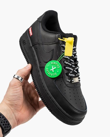 Кросівки Air Force 1 '07 Supreme "Black" весна / літо / осінь 0393 38 24 см | Зображення 8