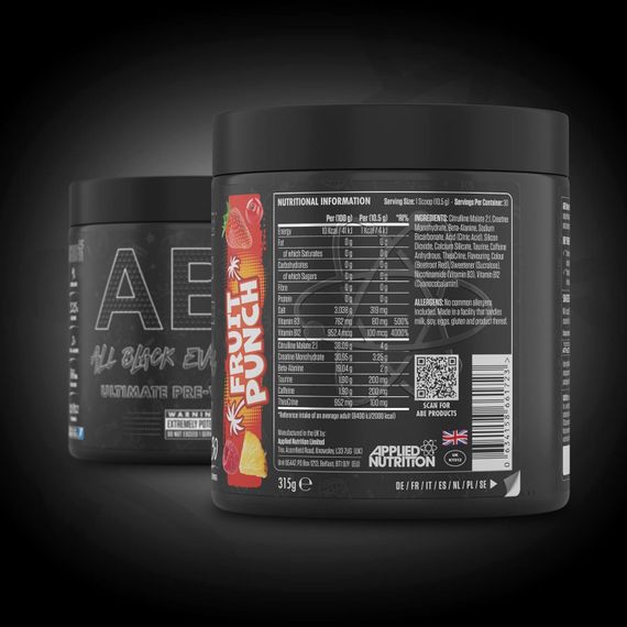 Передтренувальний комплекс Applied Nutrition ABE 315 g (Fruit Punch) | Зображення 1