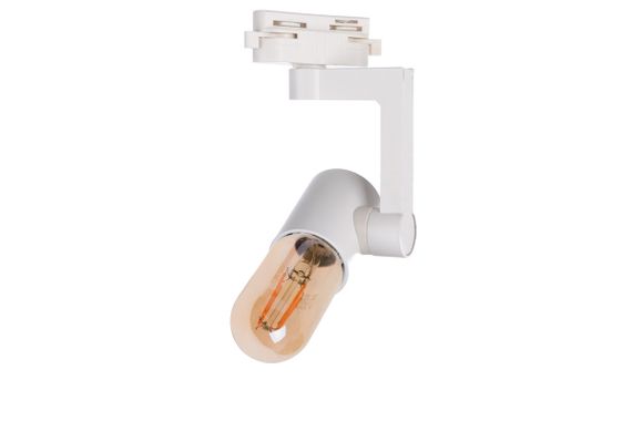 Светильник трековый поворотный под лампу KW-7 E27 WH | Зображення 2