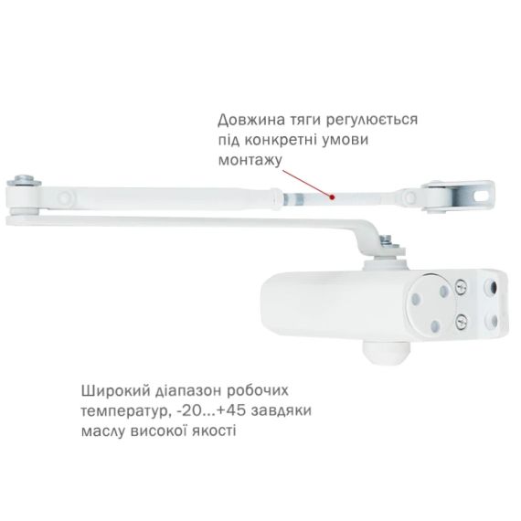 RYOBI *9900 9903 GLOSSY_WHITE Дотягувач - Дверні доводчики | Зображення 1