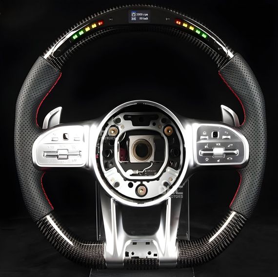 Кермо AMG 2018-Style (Карбон, LED, 4pin) для Mercedes GLE W167 2018- рр
