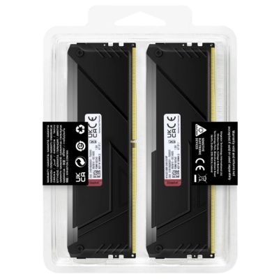 Модуль памяти для компьютера DDR4 32GB (2x16GB) 3200 MHz Beast RGB Black Kingston Fury (ex.HyperX) (KF432C16BB12AK2/32WP) | Зображення 9