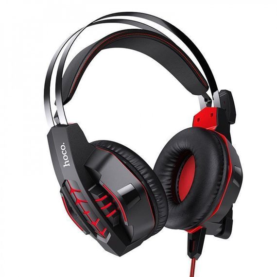 Наушники Hoco W102 Cool Tour Gaming, игровые ведущие наушники с подсветкой, геймерские наушники | Зображення 2