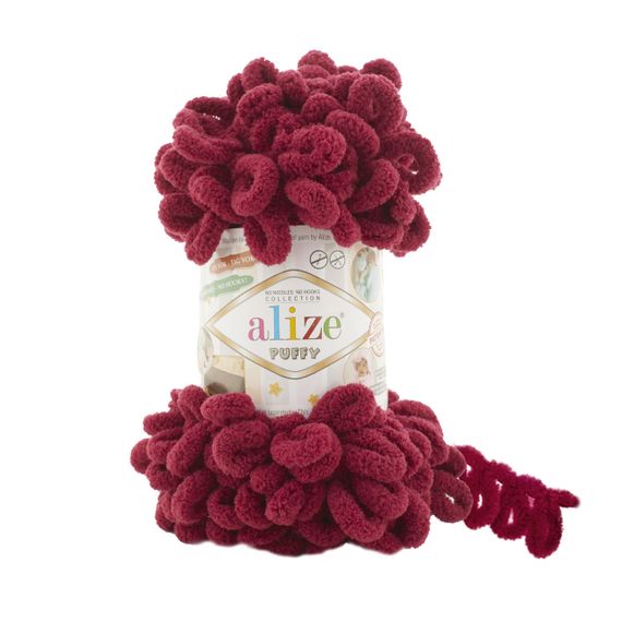 Пряжа Alize Puffy 107 алізе пуффі плюшева