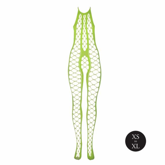 Бодістокінг - Ouch! Bodystocking With Halterneck Green, XS/XL Sex Aura | Зображення 5