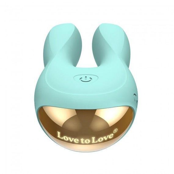 Вібратор-кролик Love To Love Hear Me Menthe з двома моторчиками і різнобарвною LED-підсвіткою | Зображення 4