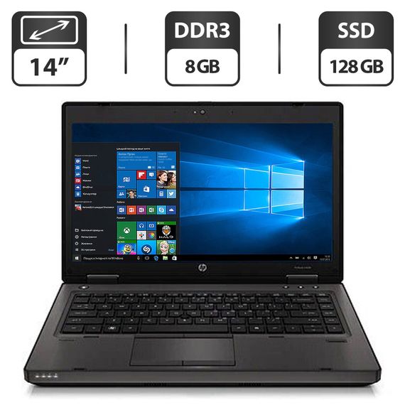 Ноутбук Б-класс HP ProBook 6460b / 14" (1600x900) TN / Intel Core i5-2520M (2 (4) ядра по 2.5 - 3.2 GHz) / 8 GB DDR3 / 128 GB SSD / Intel HD Graphic 3000 / WebCam / DVD-ROM / VGA б/у