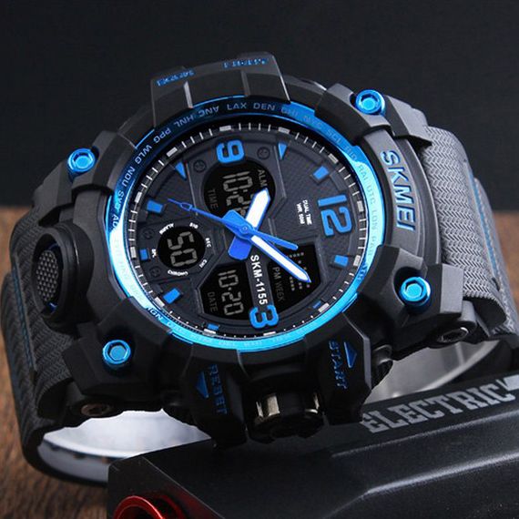 Skmei 1155 Black Blue | Зображення 1