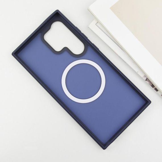 Чехол Ummi Colorful with MagSafe для Samsung Galaxy S25 Ultra Синий / Navy Blue | Зображення 2