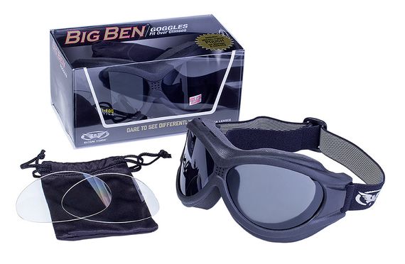 Окуляри захисні з ущільнювачем Global Vision Big Ben KIT (змінні лінзи), Anti-Fog | Зображення 7