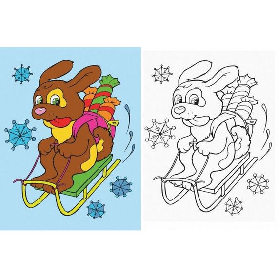 Дитяча розмальовка "Подивись і розфарбуй Новий рік" 628009 | Зображення 5