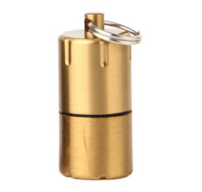 Бензиновая мини зажигалка брелок Dolphin 1989 - Gold
