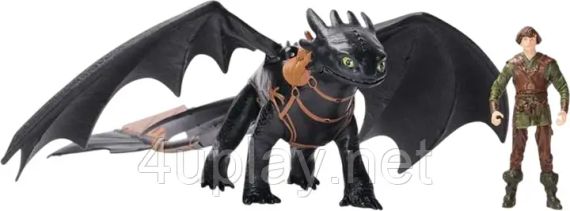 Ігровий набір Dreamworks Dragons Як приборкати дракона Дракон Беззубик та вершник Гикавка