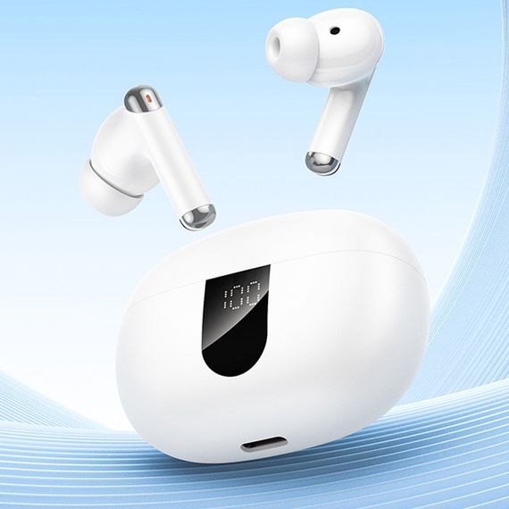 Бездротові TWS навушники Hoco EQ26 Nice ANC+ENC White | Зображення 4