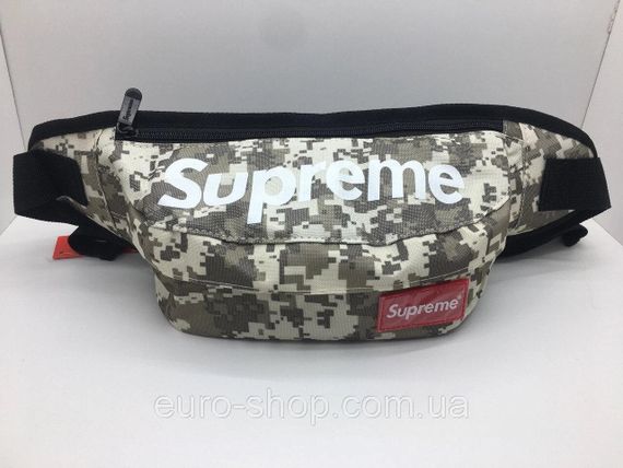Поясная сумка Supreme Серый камуфляж сумка на пояс | Зображення 3