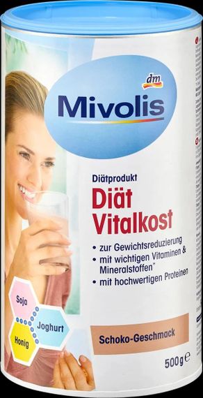 Mivolis "Диетический белковый коктейль" с аминокислотами, белками и витаминами, вкус шоколад, 500 г.