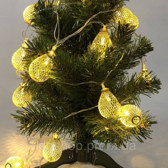 Праздничная новогодняя гирлянда, Комнатная гирлянда из лампочек Led классическая LA-88 | Зображення 3