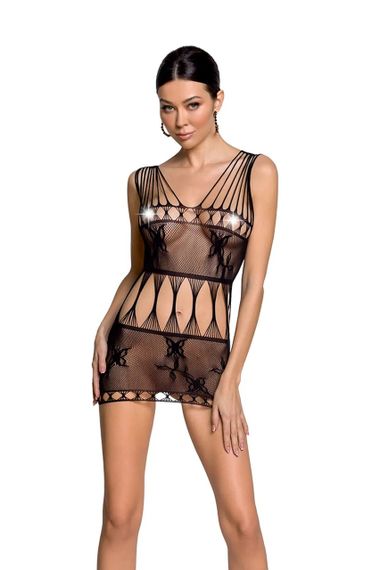 Сукня сітка Passion BS090 black sexstyle