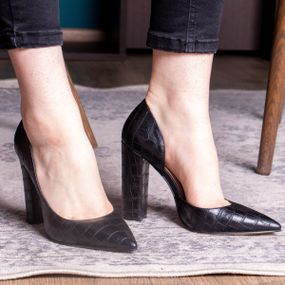 Туфли женские Fashion Soy 2464 37 размер 24 см Черный