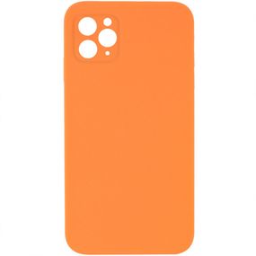 Чохол Silicone Case Square Full Camera Protective (AA) NOLOGO для Apple iPhone 11 Pro (5.8") Помаранчевий / Papaya