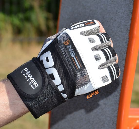 Рукавички для фітнесу Power System PS-2700 No Compromise Grey/White L | Зображення 3