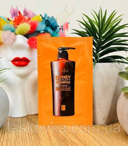 Шампунь для волосся "Медова терапiя" Daeng Gi Meo Ri Professional Honey Therapy Shampoo, пробник, 7ml | Зображення 3