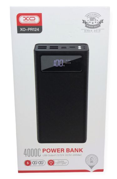 Power Bank 40000 mAh 2 А реальна ємність XO PR124 зарядка зовнішній акумулятор павербанк сертифікований | Зображення 7