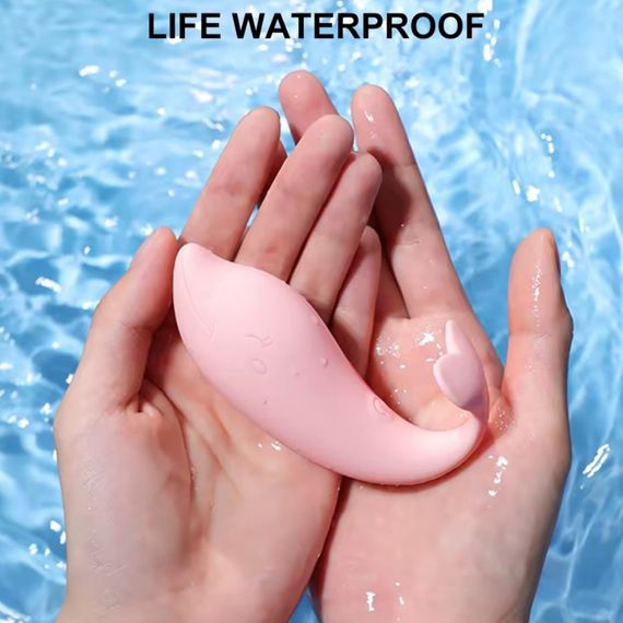 Вагинальный массажёр "Dolphin princess", 10 режимов вибрации, цвет розовый Sex Aura | Зображення 1