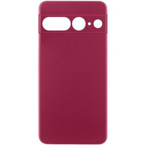 Чохол TPU GETMAN Liquid Silk Full Camera для Google Pixel 7 Pro Бордовий / Marsala