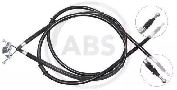 Трос ручного гальма задній Astra H 04-(диск) (1647/1462+1665/1478), ABS (K12805) | Зображення 1