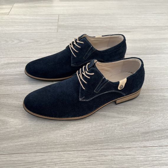 Чоловічі сині туфлі 42 розмір