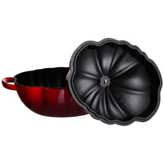 Каструля чавунна емальована Iron Tomato 2,5 л, червоний Yiwu HP-FLG-20 RED | Зображення 3