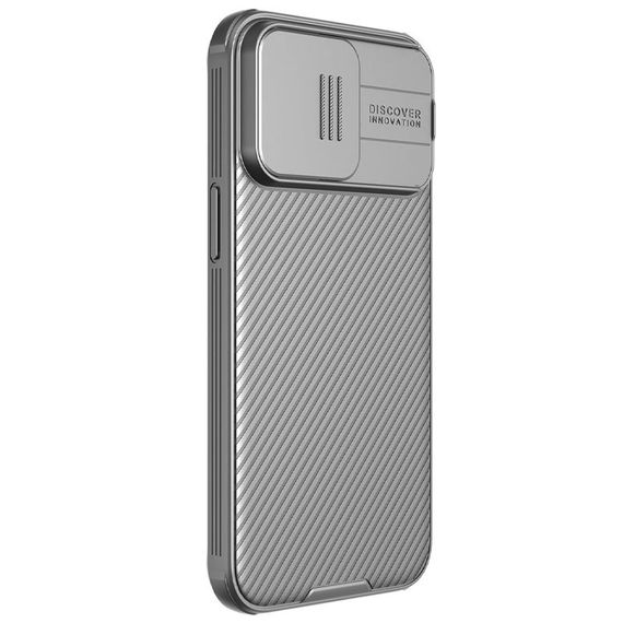 Карбонова накладка Nillkin CamShield Pro для Apple iPhone 15 Pro (6.1") Titanium Gray | Зображення 2