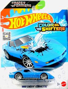 Hot Wheels Color Shifters x Transformers 1980 Chevy Corvette Машинка Хот Вілс Шевроле Корветт, що змінює колір