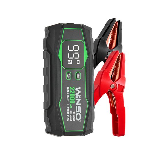 Пуско-зарядний пристрій (бустер) Winso 1000A пусковий / 2000A піковий, 22000mAh 141000