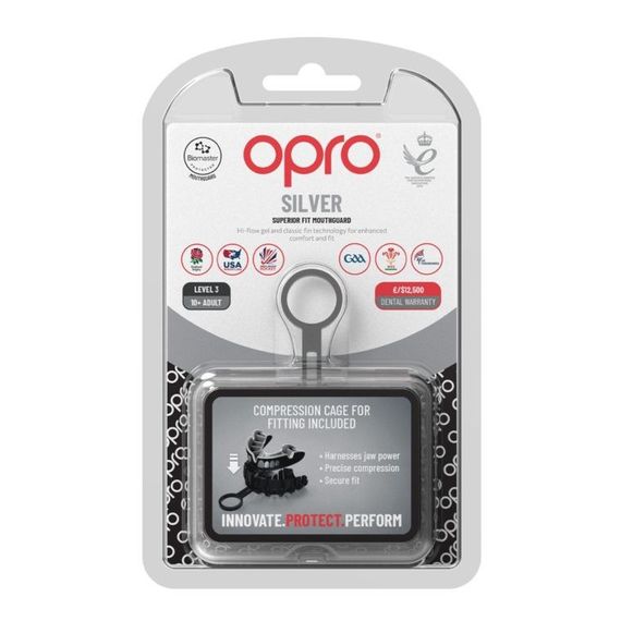 Капа OPRO Silver UFC дитяча (вік до 10) White/Silver (ufc.102515003) | Зображення 3