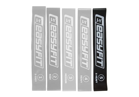 Гумка для фітнесу EasyFit №5 чорна (EF-1813-5) | Зображення 1