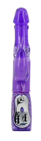 Вібратор із стимулятором клітора та функцією ротації BAILE - TRAVEL PARTNER Purple, BW-020236R Sex Aura | Зображення 3