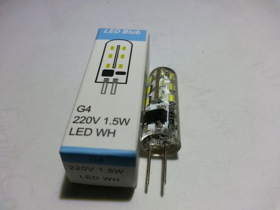 LED лампа G4 1.5W(100lm) 5000K 220V AC | Зображення 1