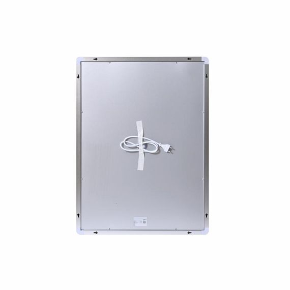 Зеркало Qtap Mideya (MI2) 600х800 с часами, с LED-подсветкой Touch, с антизапотеванием, диммером, рег. яркости | Зображення 5