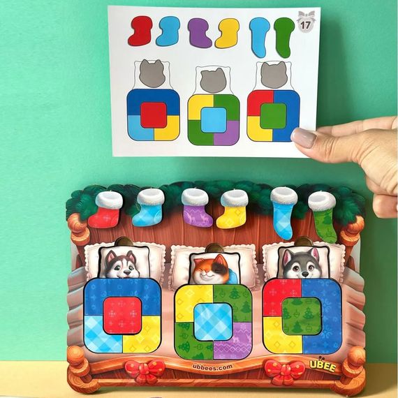 Деревянный сортер "Животные в кроватке" PSD302 (ПСД302) | Зображення 5