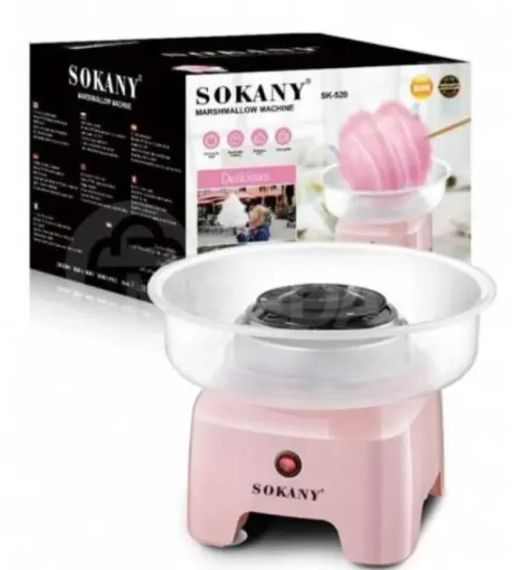 Апарат для виробництва цукрової вати Sokany 500W SK-520 рожевий | Зображення 2
