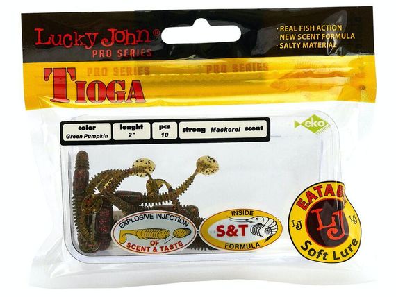 Виброхвост Lucky John Лаки Джон Tioga 2" PA03 10 шт в упаковке | Зображення 1