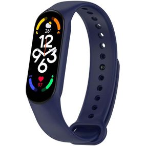 Силиконовый ремешок для Xiaomi Mi Band 7/6/5/4/3 Темно-синий / Midnight blue
