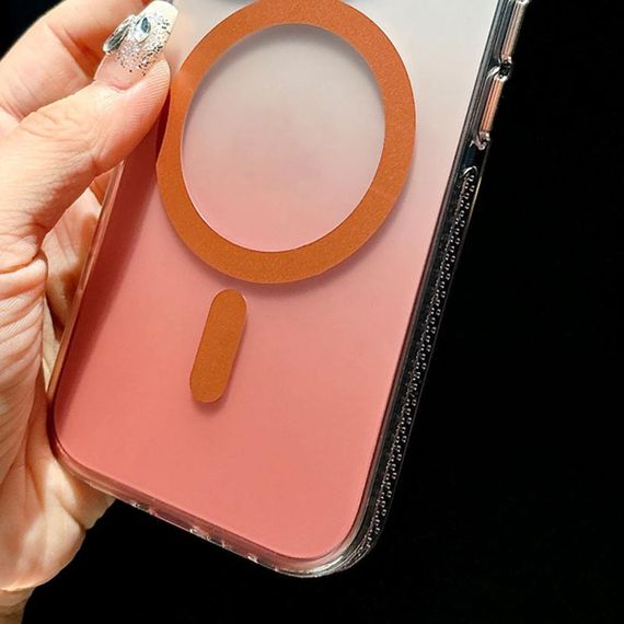 Чохол TPU+PC Shadow with MagSafe для Apple iPhone 16 Pro (6.3") Rose Gold | Зображення 4