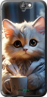 Чохол на HTC One A9 Білий кіт "5646u-156-2448"