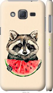 Чохол на Samsung Galaxy J2 J200H Єнотик з кавуном "4605c-190-2448"