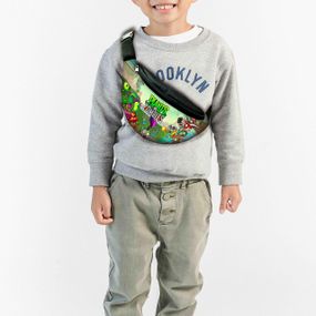 Сумка-бананка дитяча рослини проти зомбі "Plants vs Zombies" ,32х15см,сумка для хлопчика через плече (00230)