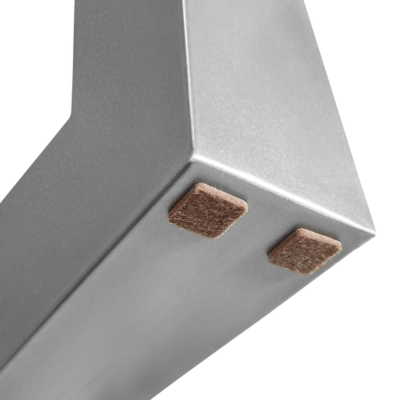 Опора для столу з металу 600×100mm, H=730mm (профільна труба: 40x40mm) Сірий | Зображення 3