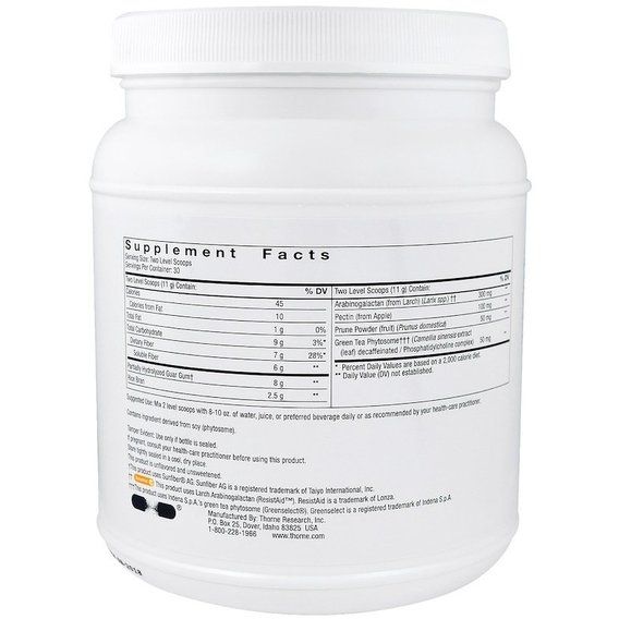 Клетчатка Thorne Research FiberMend, 11.6 oz 330 g /30 servings/ THR00282 | Зображення 1